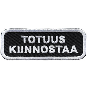 Totuus kiinnostaa haalarimerkki - Hoopee.fi