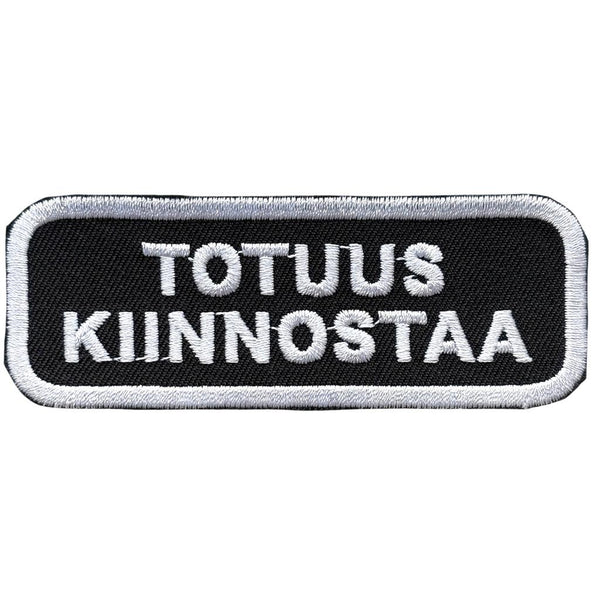 Totuus kiinnostaa haalarimerkki - Hoopee.fi