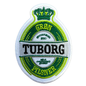 Tuborg kangasmerkki 6,5 x 9 cm - Hoopee.fi