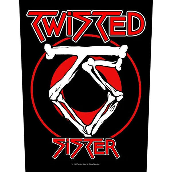 Twisted Sister - Circular logo selkämerkki - Hoopee.fi