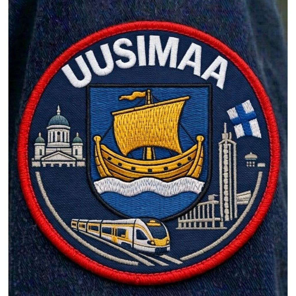 Uusimaa kangasmerkki - Hoopee.fi