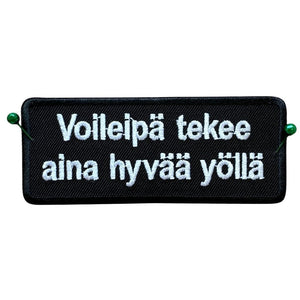 Voileipä - Brodeerattu Kangasmerkki / Patch 4×9 cm - Hoopee.fi