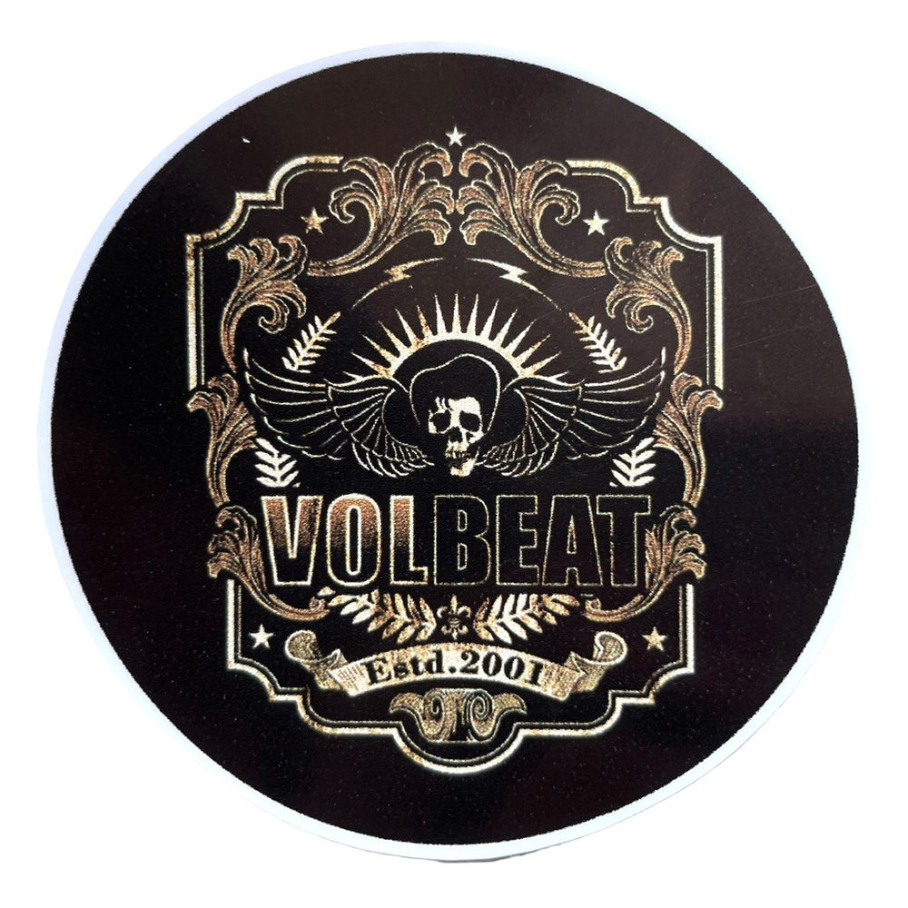 Volbeat – Estd. 2001 pyöreä vinyylitarra 9 cm - Hoopee.fi