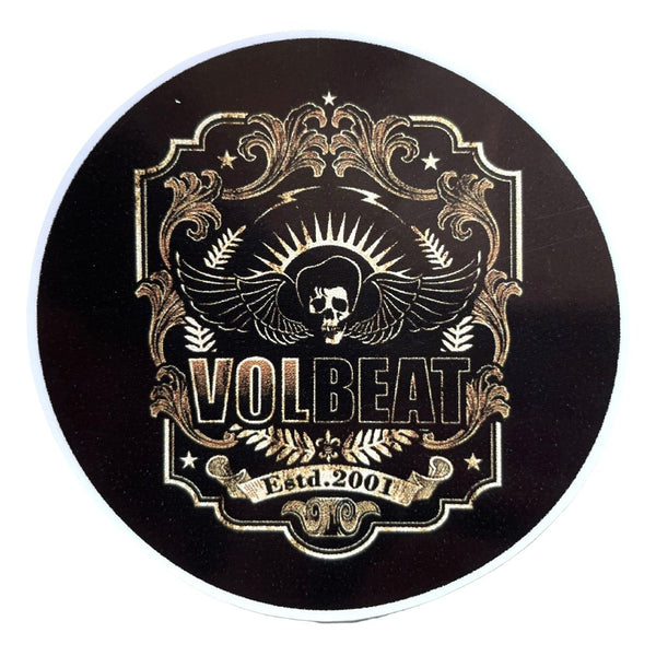 Volbeat – Estd. 2001 pyöreä vinyylitarra 9 cm - Hoopee.fi