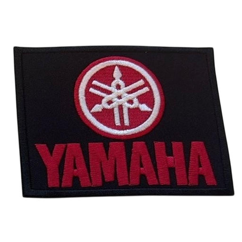 Yamaha - Puna musta logo kangasmerkki - Hoopee.fi