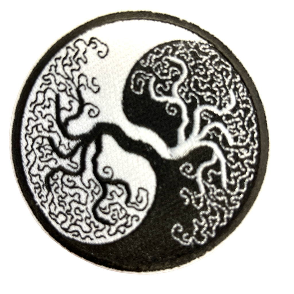 Yin Yang Tree of life kangasmerkki - Hoopee.fi