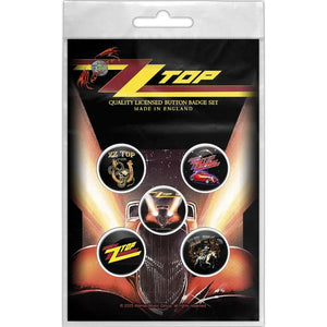 ZZ Top - Eliminator rintanappisetti - Hoopee.fi