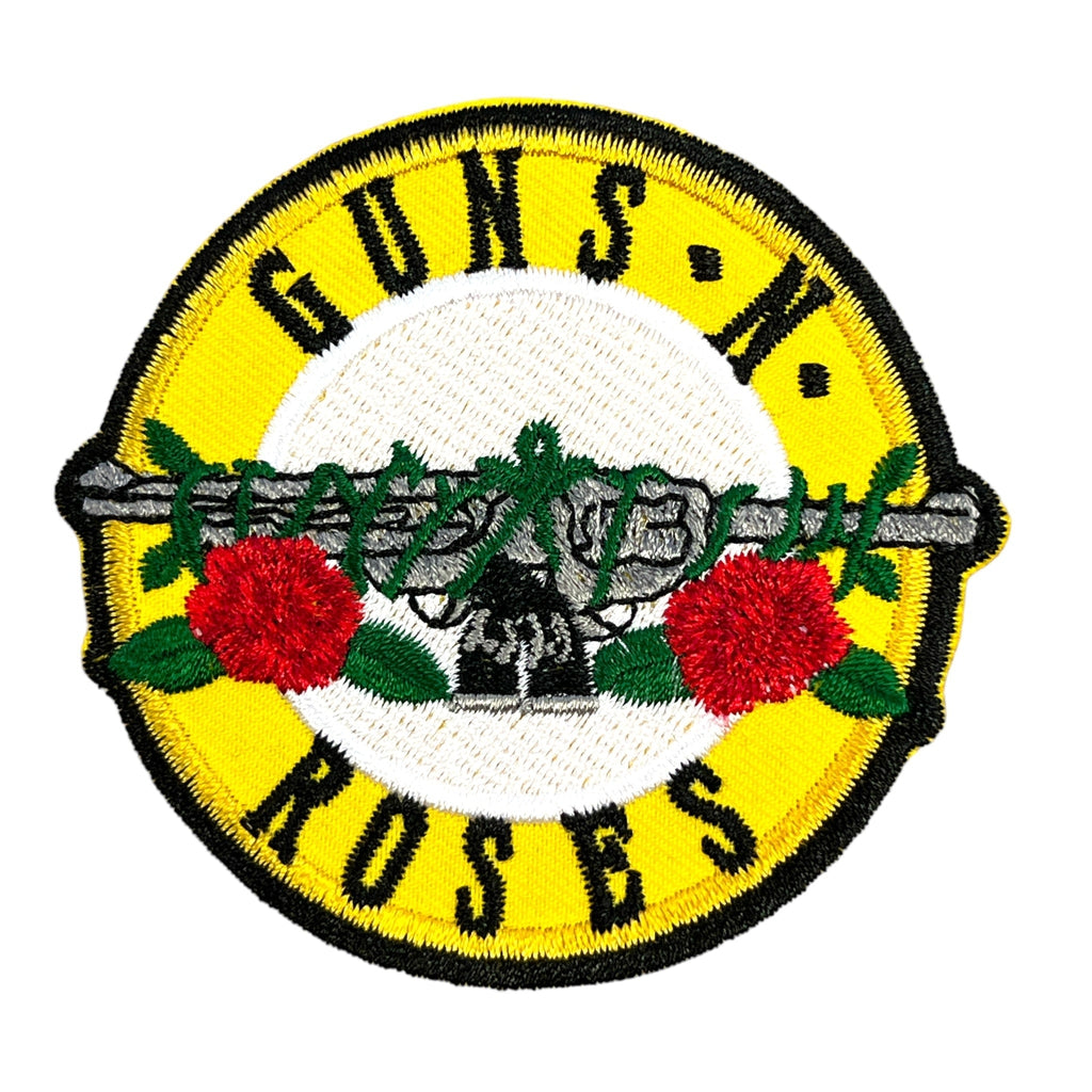 Guns n Roses - Skull and guns logo kangasmerkki - Hoopee.fi