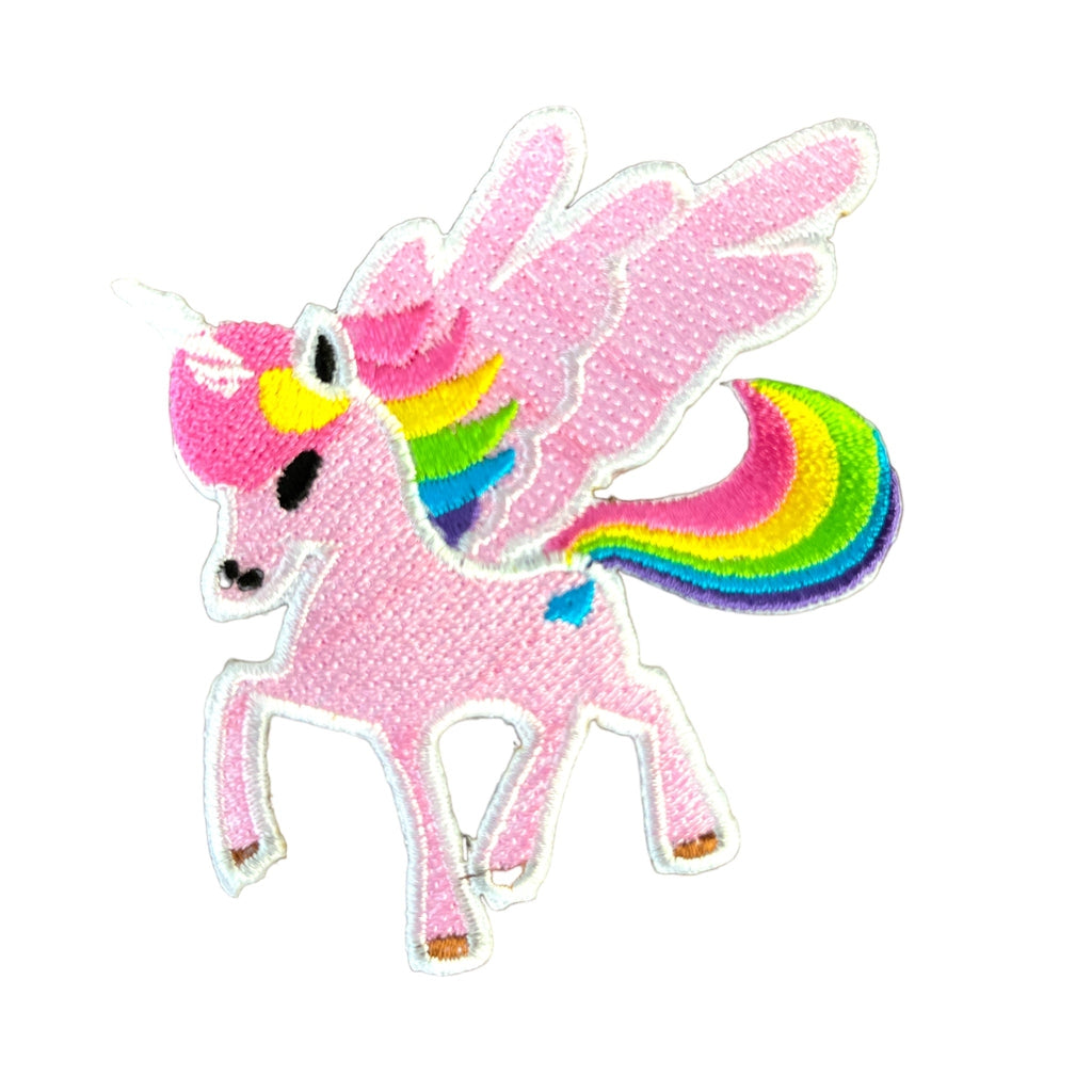 Rainbow unicorn kangasmerkki - Hoopee.fi