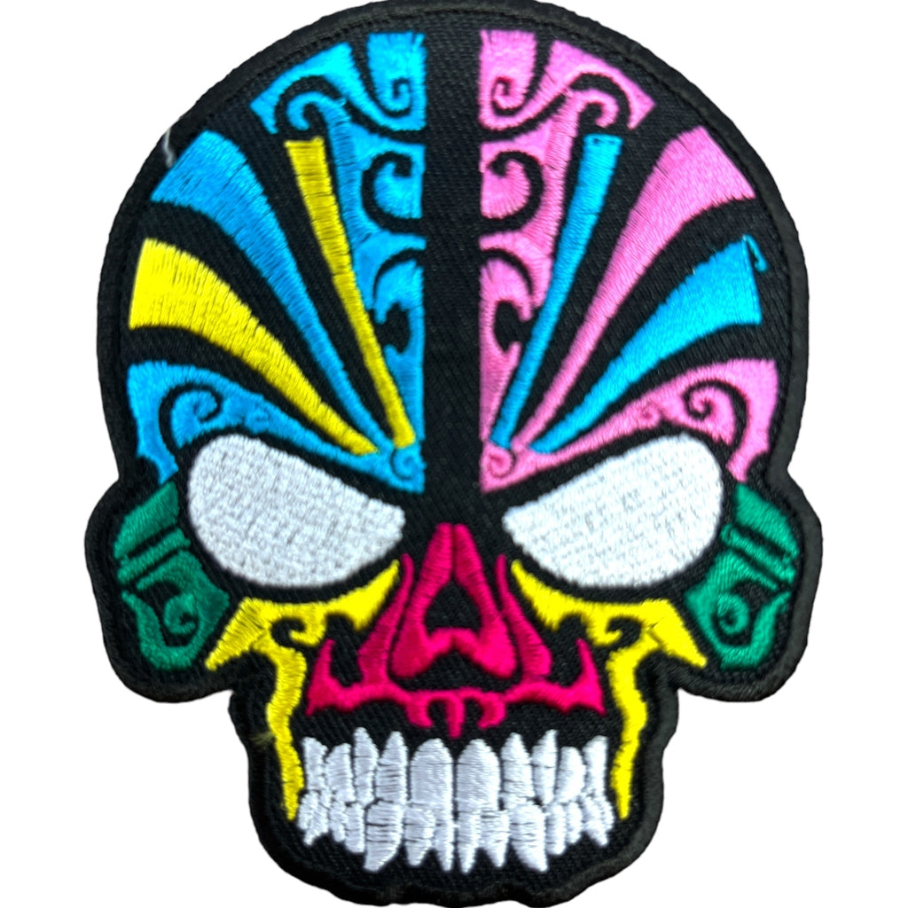 Multi colour skull hihamerkki - Hoopee.fi