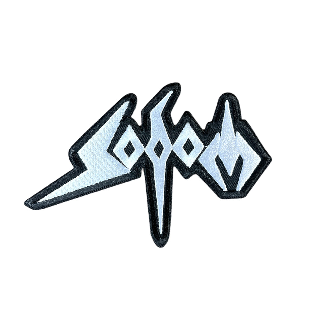 Sodom - White logo hihamerkki - Hoopee.fi