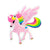 Rainbow unicorn kangasmerkki - Hoopee.fi