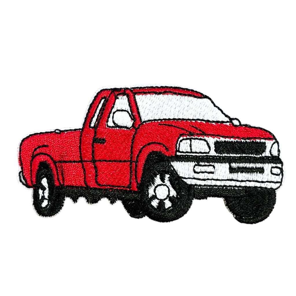 Red pick up truck hihamerkki - Hoopee.fi