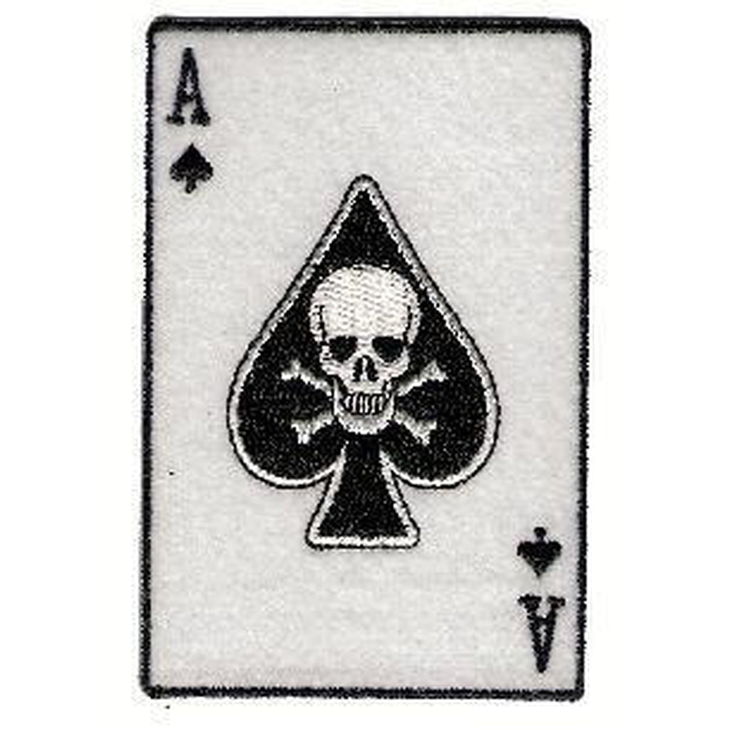 Ace of spades with skull hihamerkki - Hoopee.fi