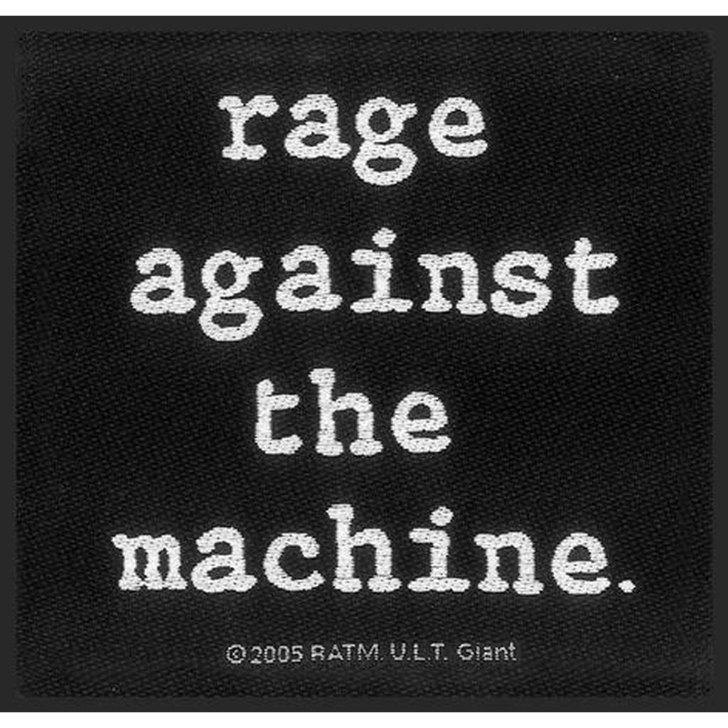 rage against the machine - type logo hihamerkki - Hoopee.fi