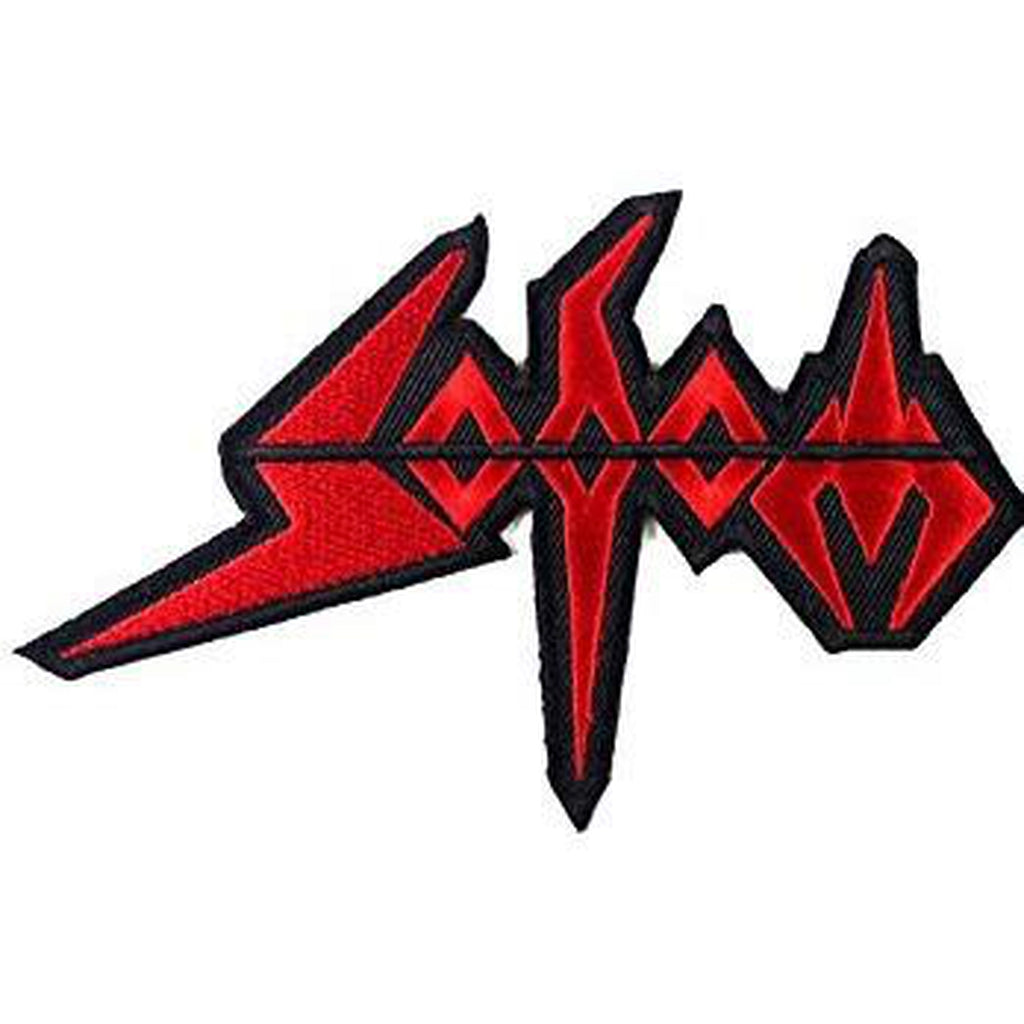 Sodom - Muotoonsa leikattu logo hihamerkki - Hoopee.fi