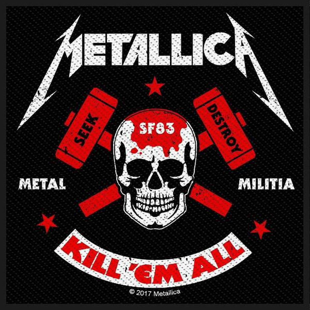 Metallica - Metal militia hihamerkki - Hoopee.fi