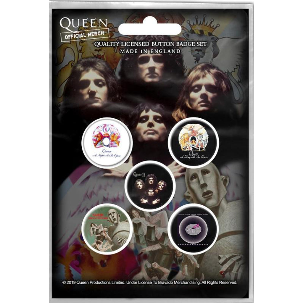Queen - Early albums rintanappisetti - Hoopee.fi