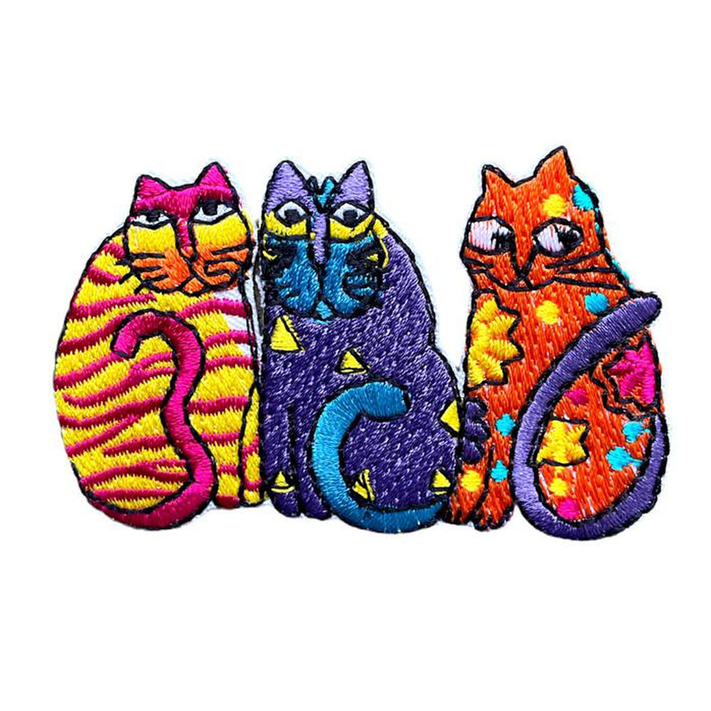 3 kissaa hihamerkki 5×7 cm - Hoopee.fi