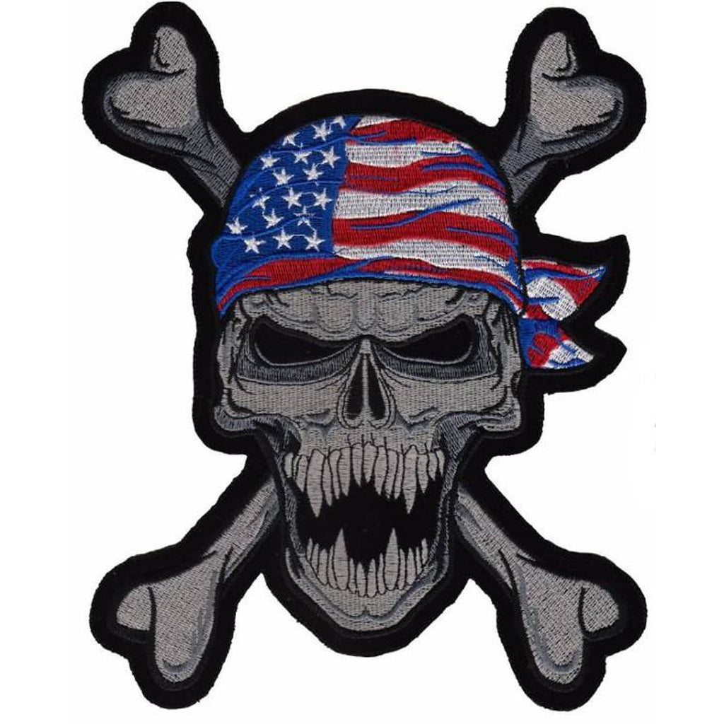 USA biker skull selkämerkki - Hoopee.fi