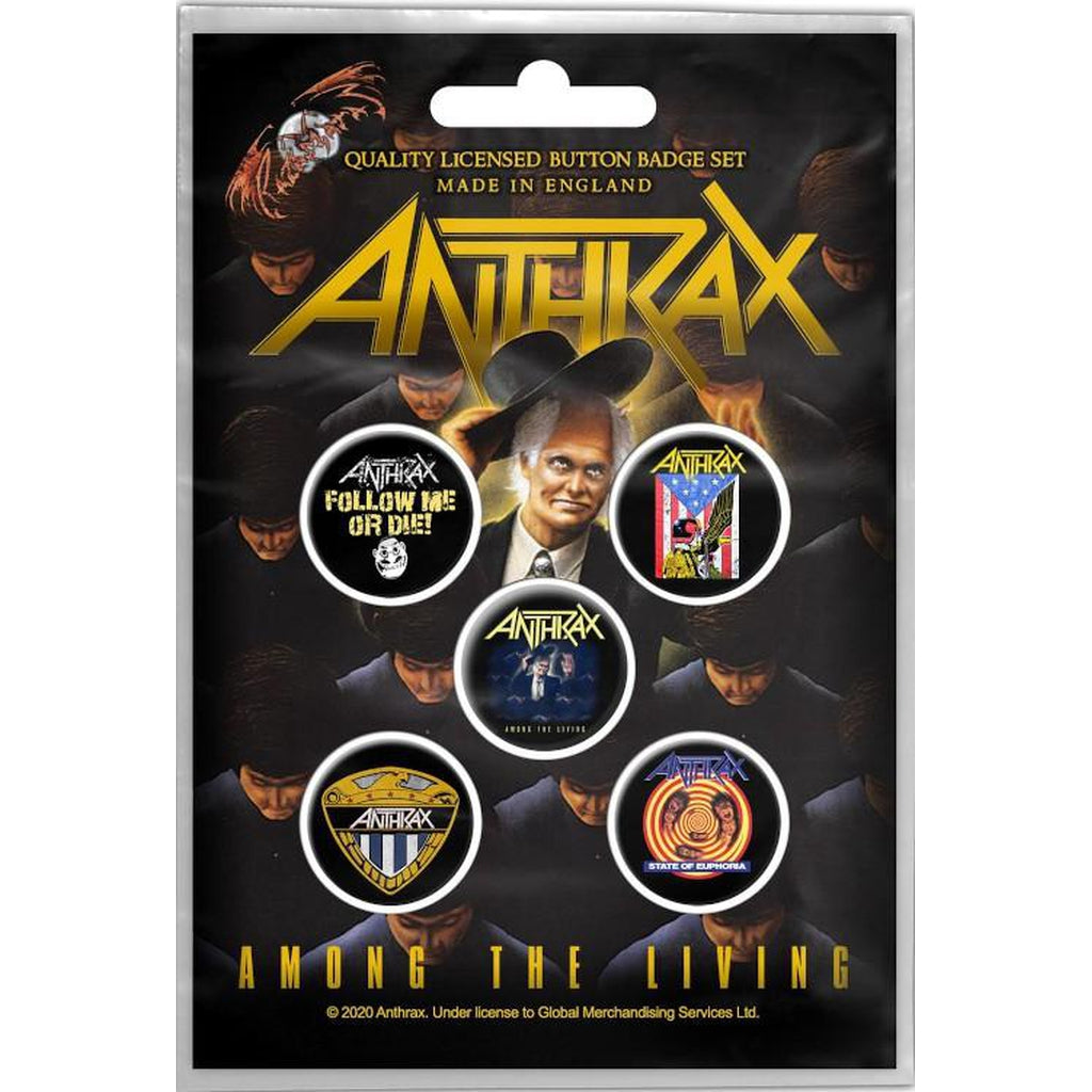 Anthrax - Among the living rintanappisetti - Hoopee.fi