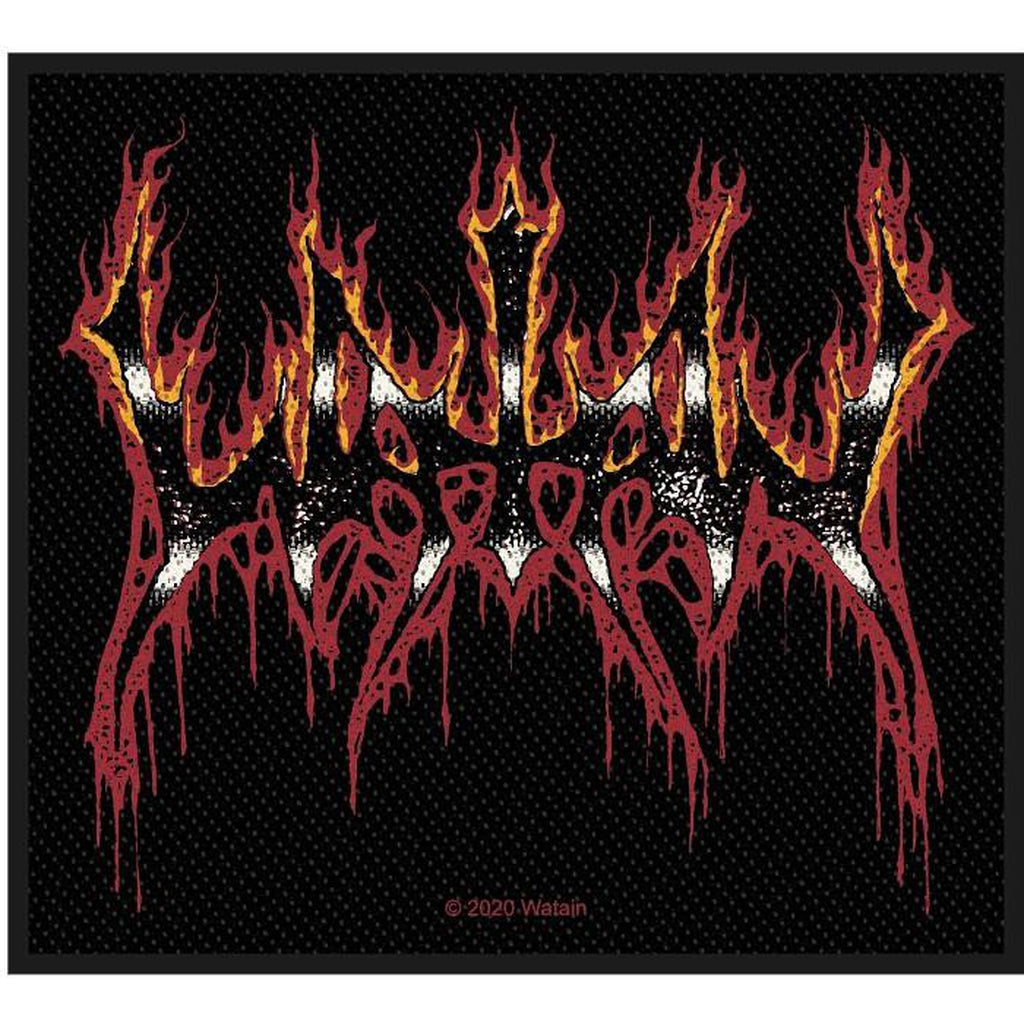 Watain - Flaming logo kangasmerkki - Hoopee.fi