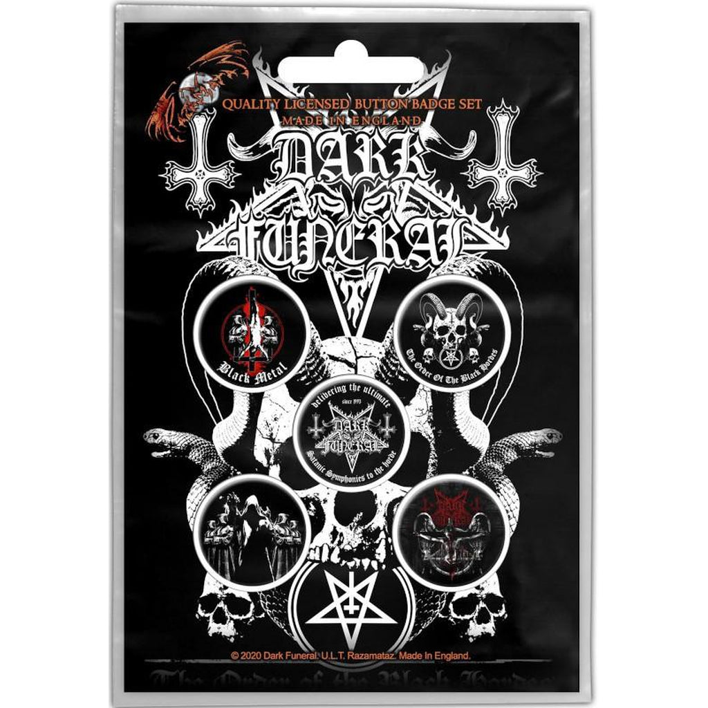 Dark Funeral - The black hordes rintanappisetti - Hoopee.fi
