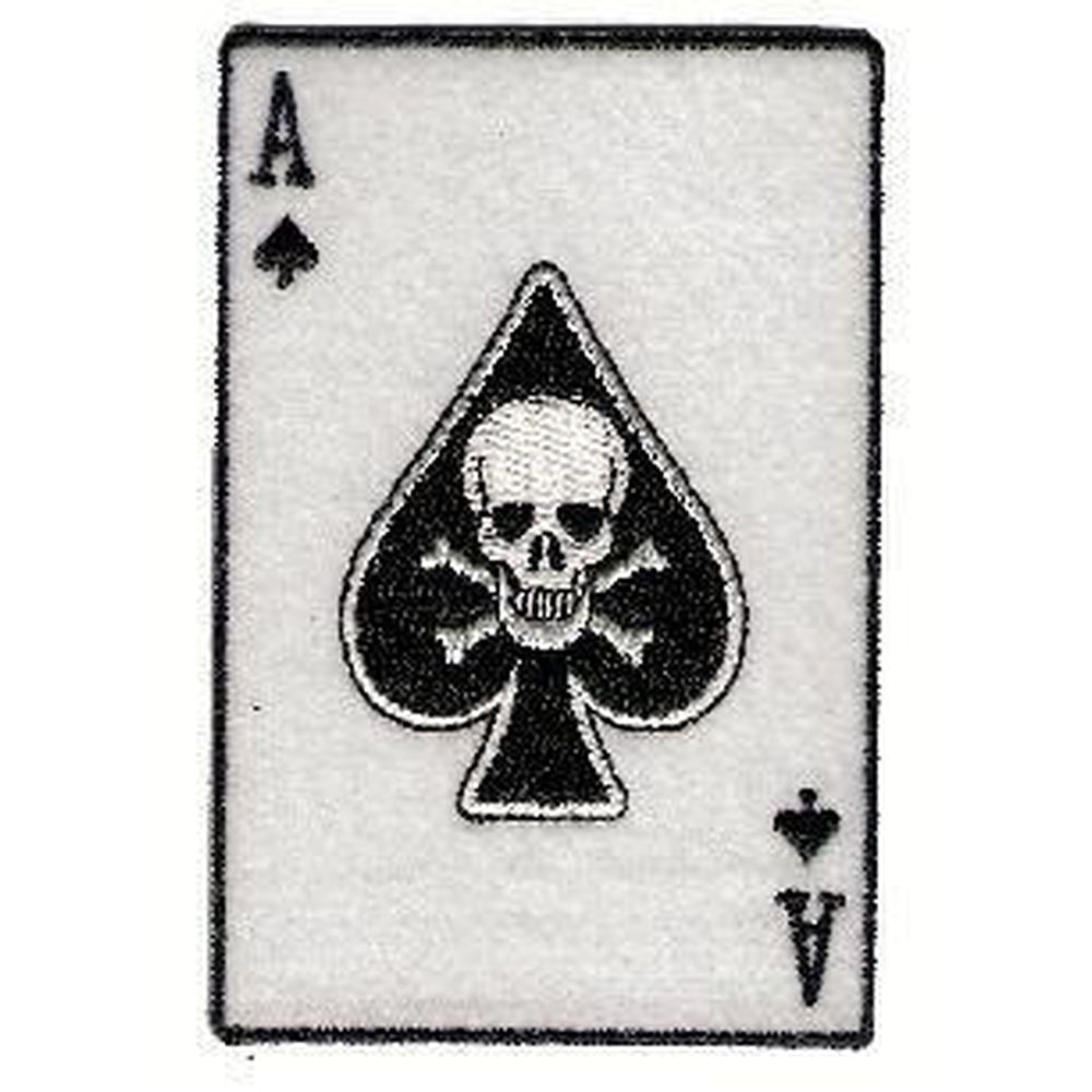 Ace of Spades with Skull hihamerkki 5×8 cm - Hoopee.fi