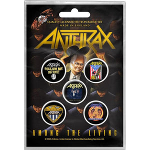 Anthrax - Among the living rintanappisetti - Hoopee.fi