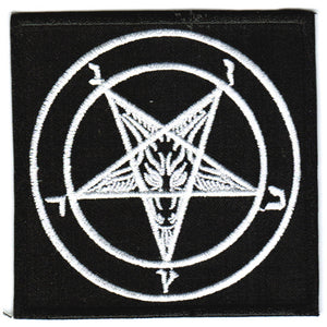 Baphomet neliön muoto kangasmerkki - Hoopee.fi