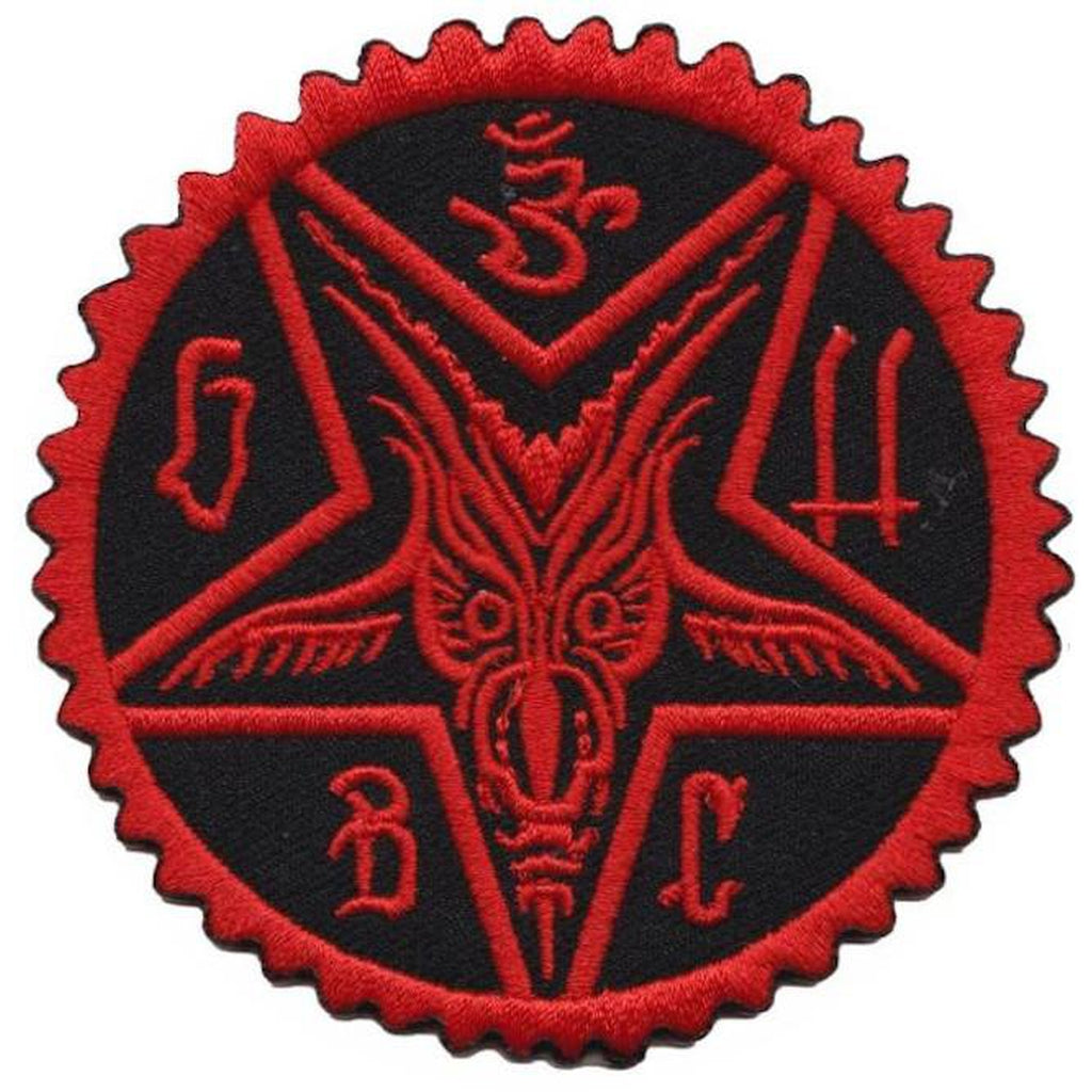 Baphomet red kangasmerkki - Hoopee.fi