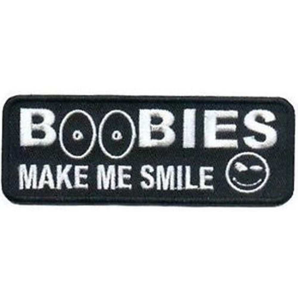 Boobies Make Me Smile hihamerkki 3,5×9 cm - Hoopee.fi