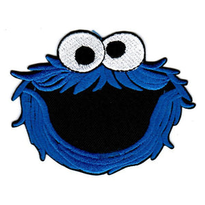 Cookie Monster kangasmerkki - Hoopee.fi