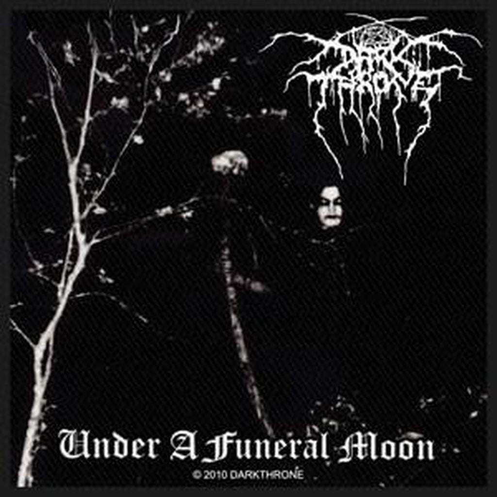 Darkthrone - Under a Funeral Moon Brodeerattu Hihamerkki / Patch 8×10 cm - Hoopee.fi
