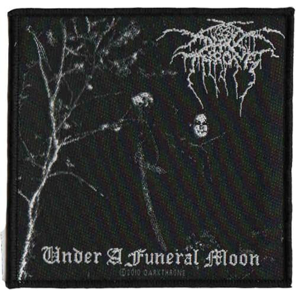 Darkthrone - Under a Funeral Moon Brodeerattu Hihamerkki / Patch 8×10 cm - Hoopee.fi