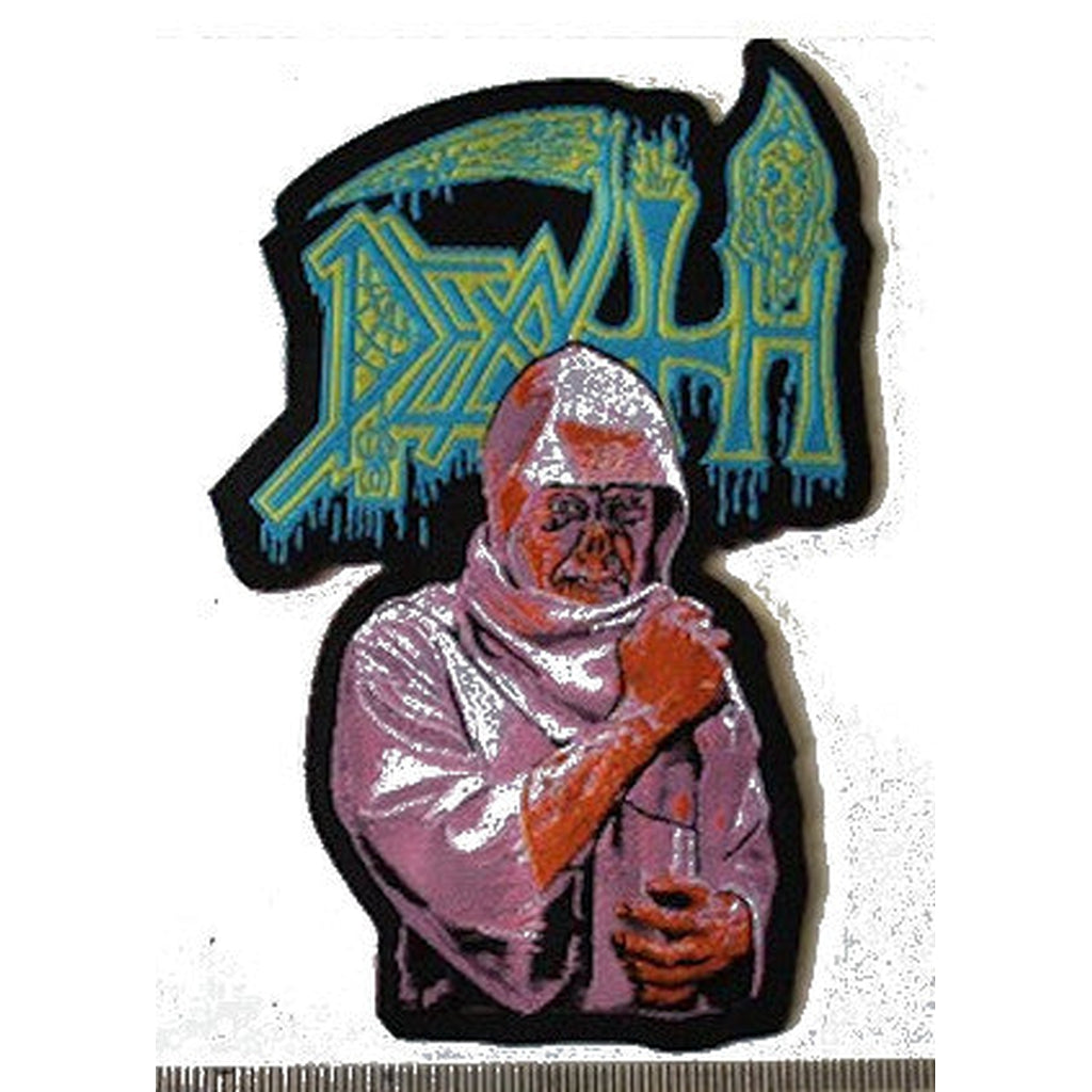 Death - Leprosy Shaped Brodeerattu Hihamerkki / Patch 7×11 cm - Hoopee.fi