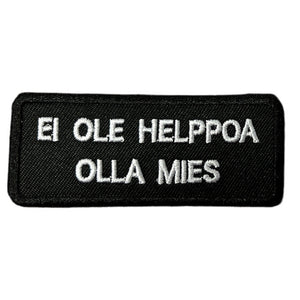 Ei ole helppoa olla mies kangasmerkki - Hoopee.fi