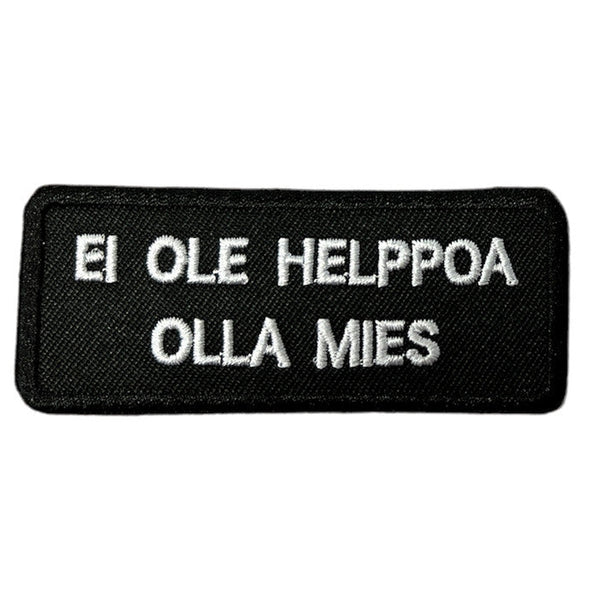 Ei ole helppoa olla mies kangasmerkki - Hoopee.fi