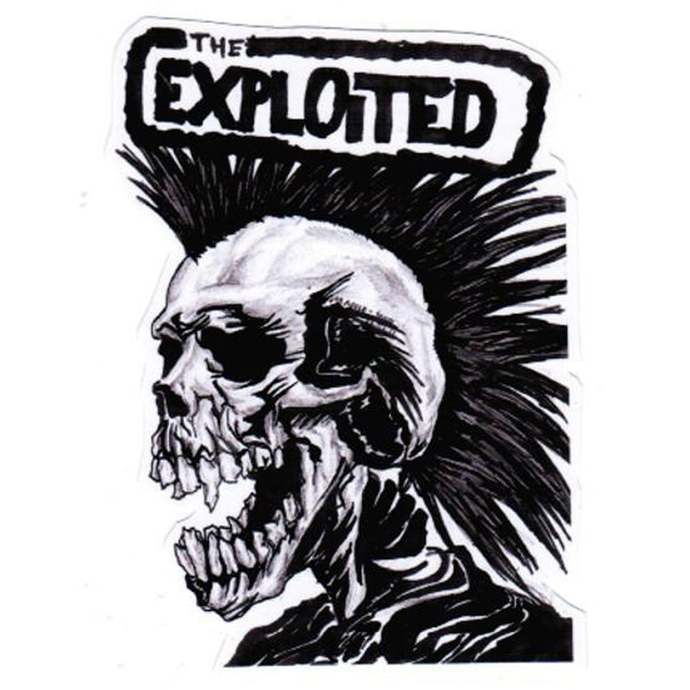 Exploited – Mohican vinyylitarra 8×11 cm - Hoopee.fi