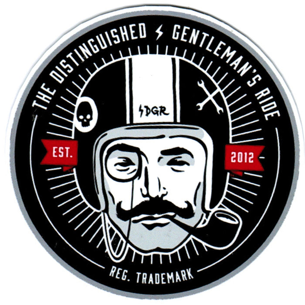 Gentleman's Ride - Vinyylitarra / Sticker 10 cm - Hoopee.fi
