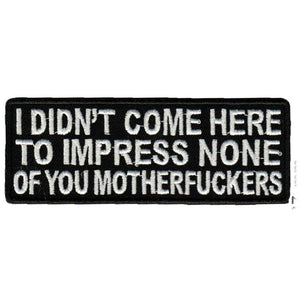 I do not come here to impress hihamerkki - Hoopee.fi