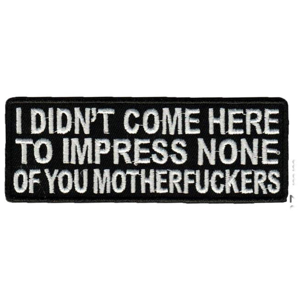 I do not come here to impress hihamerkki - Hoopee.fi