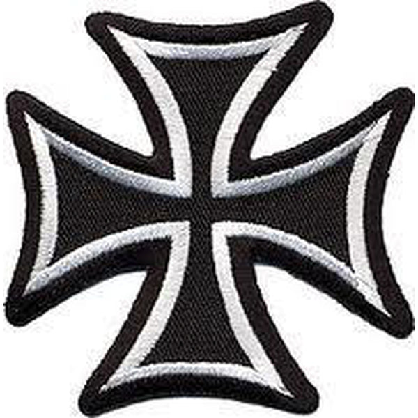 Iron Cross - Brodeerattu Hihamerkki / Patch 7,5 cm - Hoopee.fi
