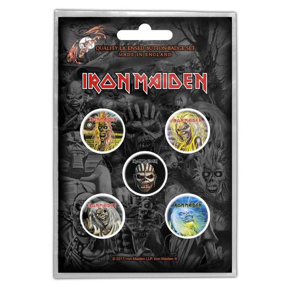 Iron Maiden - Faces of Eddie rintanappisetti - Hoopee.fi