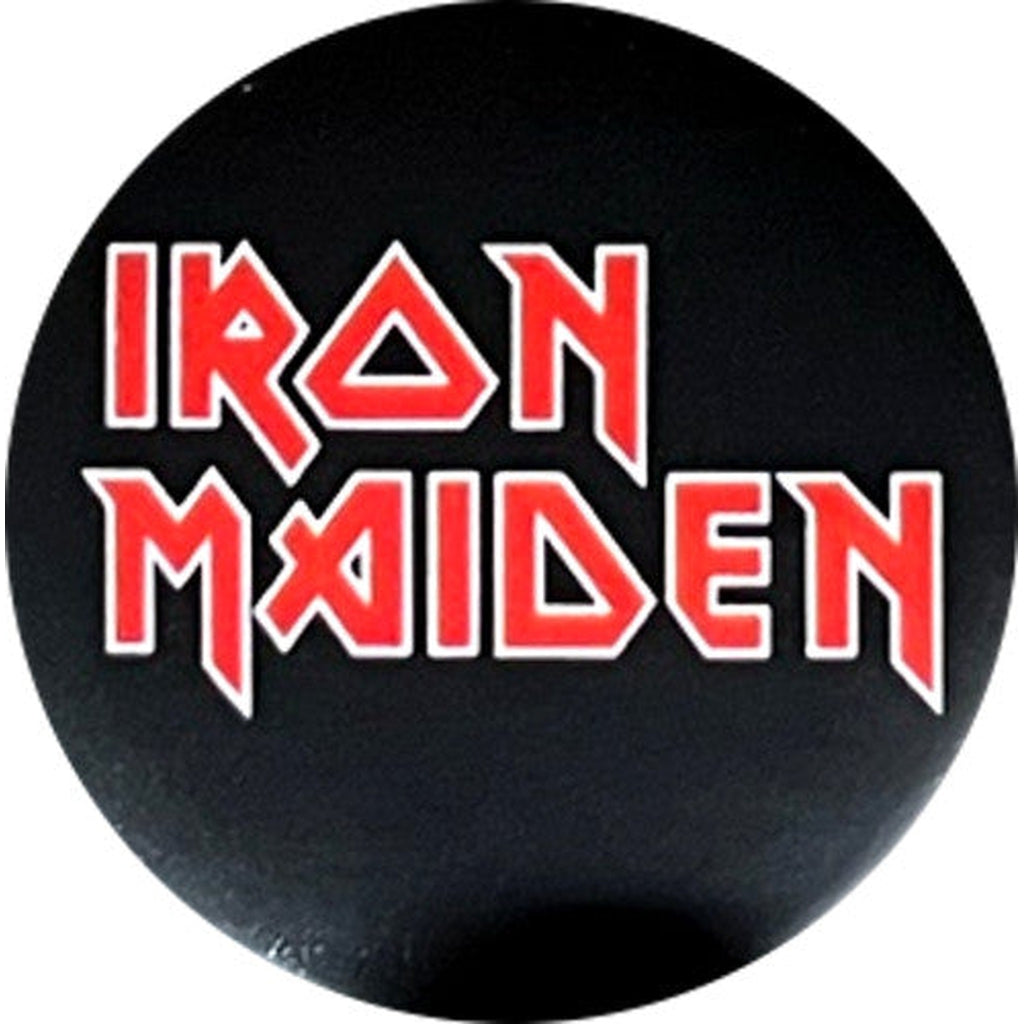 Iron Maiden - Logotext ISO rintanappi - Hoopee.fi