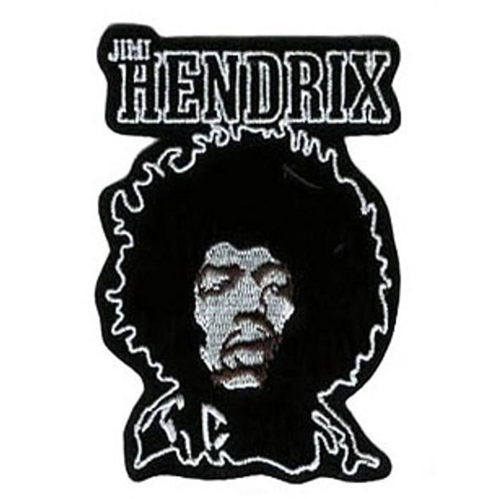 Jimi Hendrix - Brodeerattu Hihamerkki / Patch 8 cm - Hoopee.fi