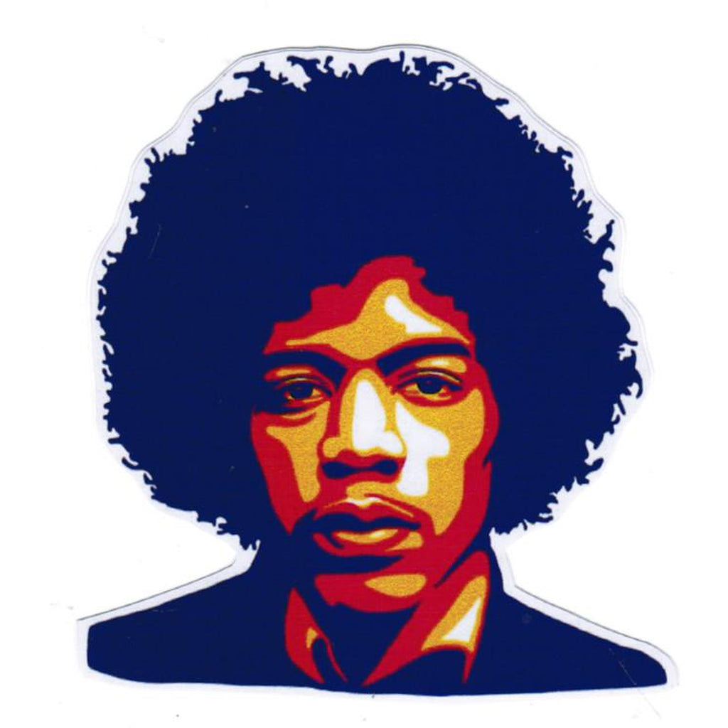 Jimi Hendrix - Face Vinyylitarra 8×9 cm - Hoopee.fi