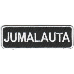 Jumalauta kangasmerkki 3×9 cm - Hoopee.fi