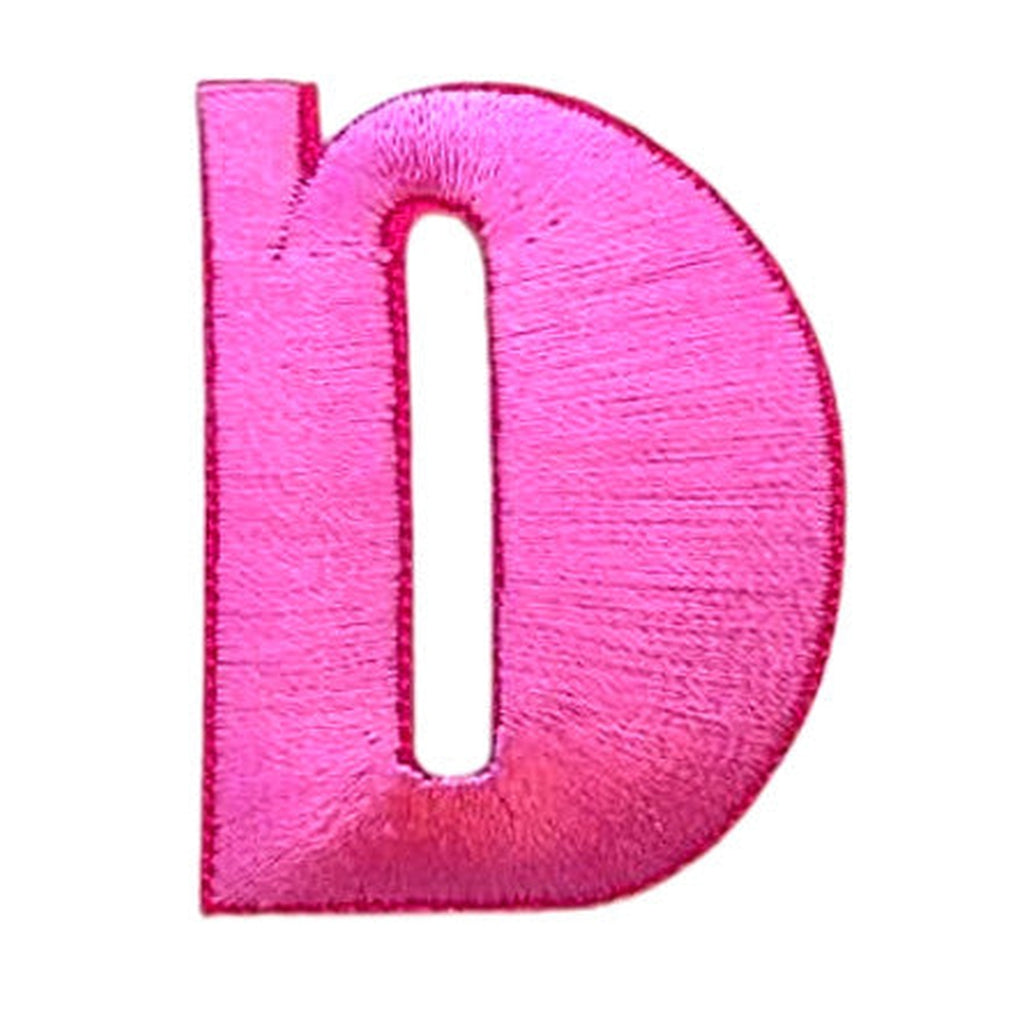 Kangasmerkki kirjain D pinkki - Hoopee.fi