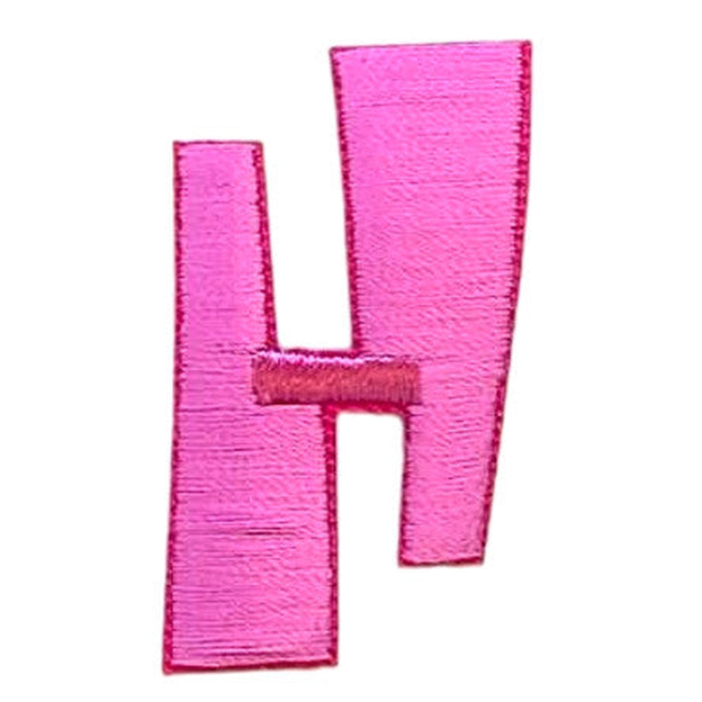 Kangasmerkki kirjain H pinkki - Hoopee.fi